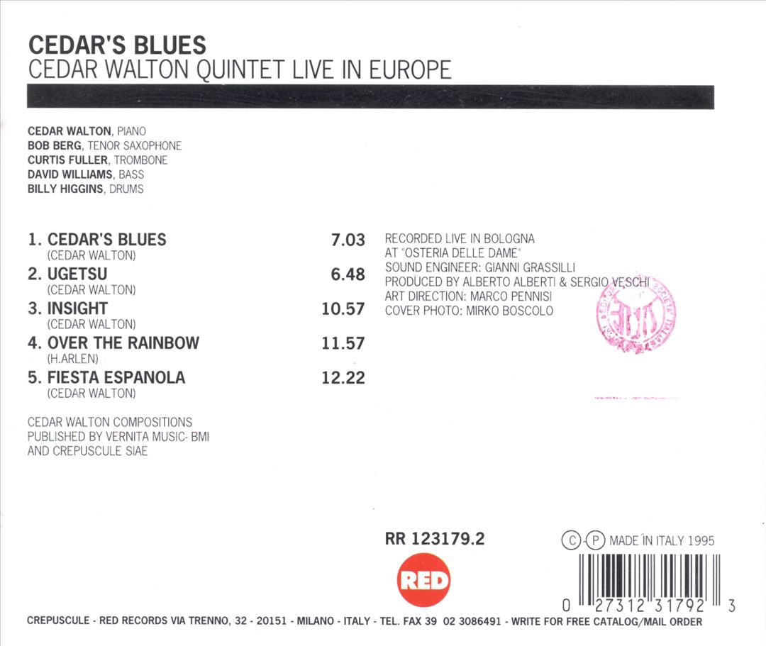 Cedar's Blues cover art