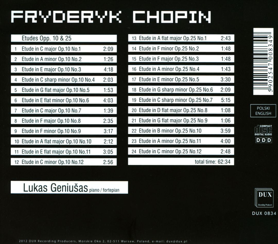 Chopin: Etudes Op. 10 & 25 cover art
