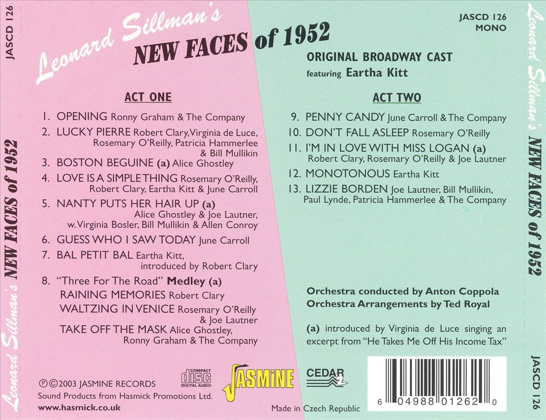 New Faces of 1952 (Original Broadway Cast) cover art