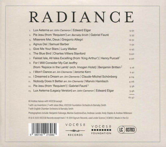 Radiance: The Luminous Voice of Andrea Haines cover art
