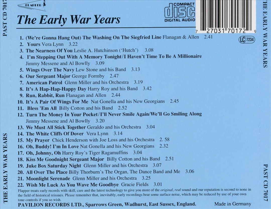 Early War Years cover art
