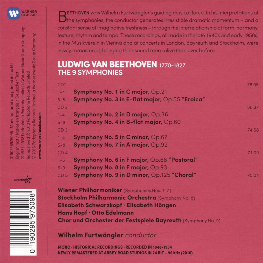 Beethoven: The 9 Symphonies cover art