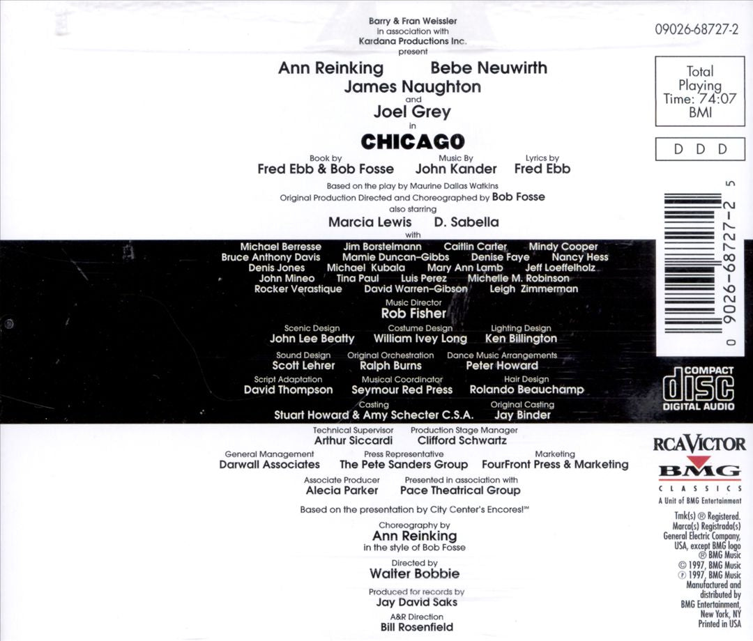 Chicago [1996 Broadway Revival Cast] cover art