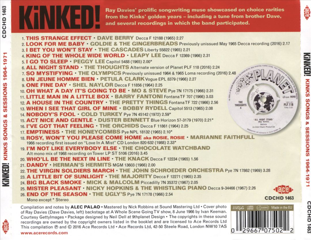 Kinked! Kinks Songs & Sessions 1964-1971 cover art