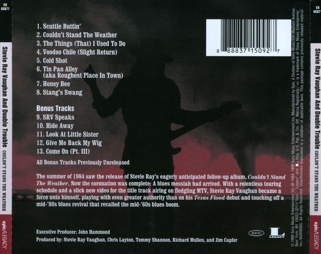 Couldn't Stand the Weather cover art