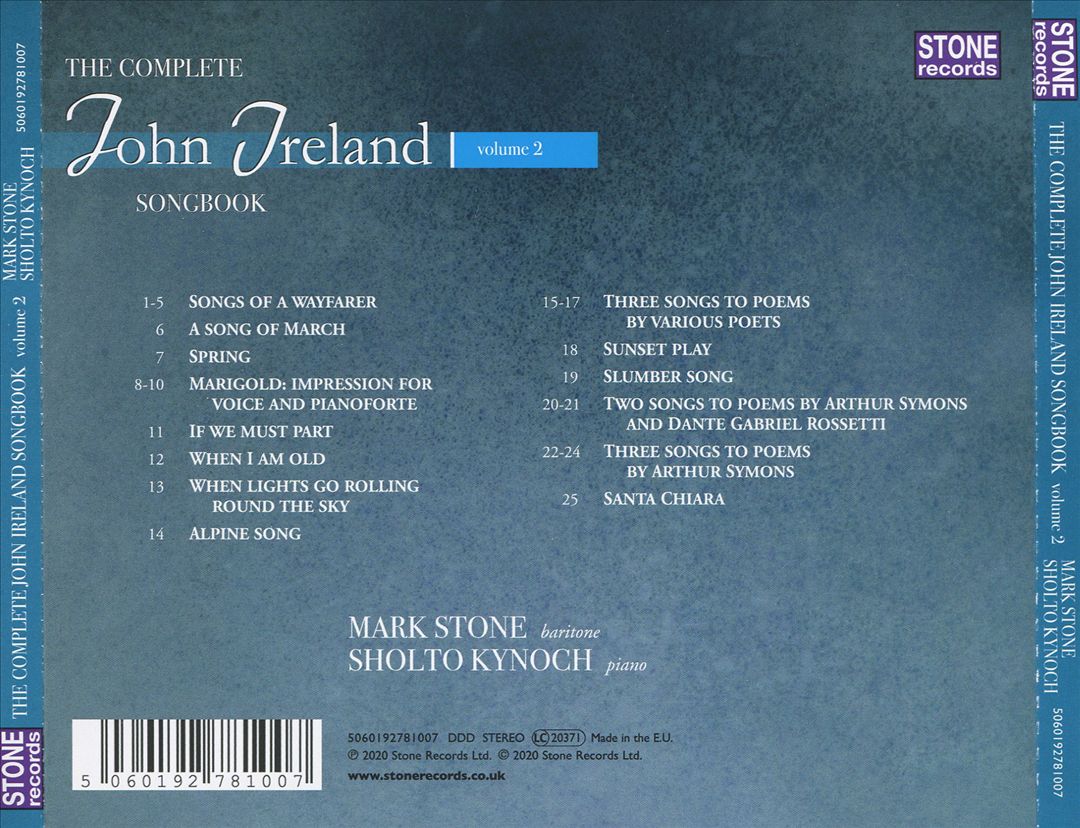 Complete John Ireland Songbook, Vol. 2 cover art