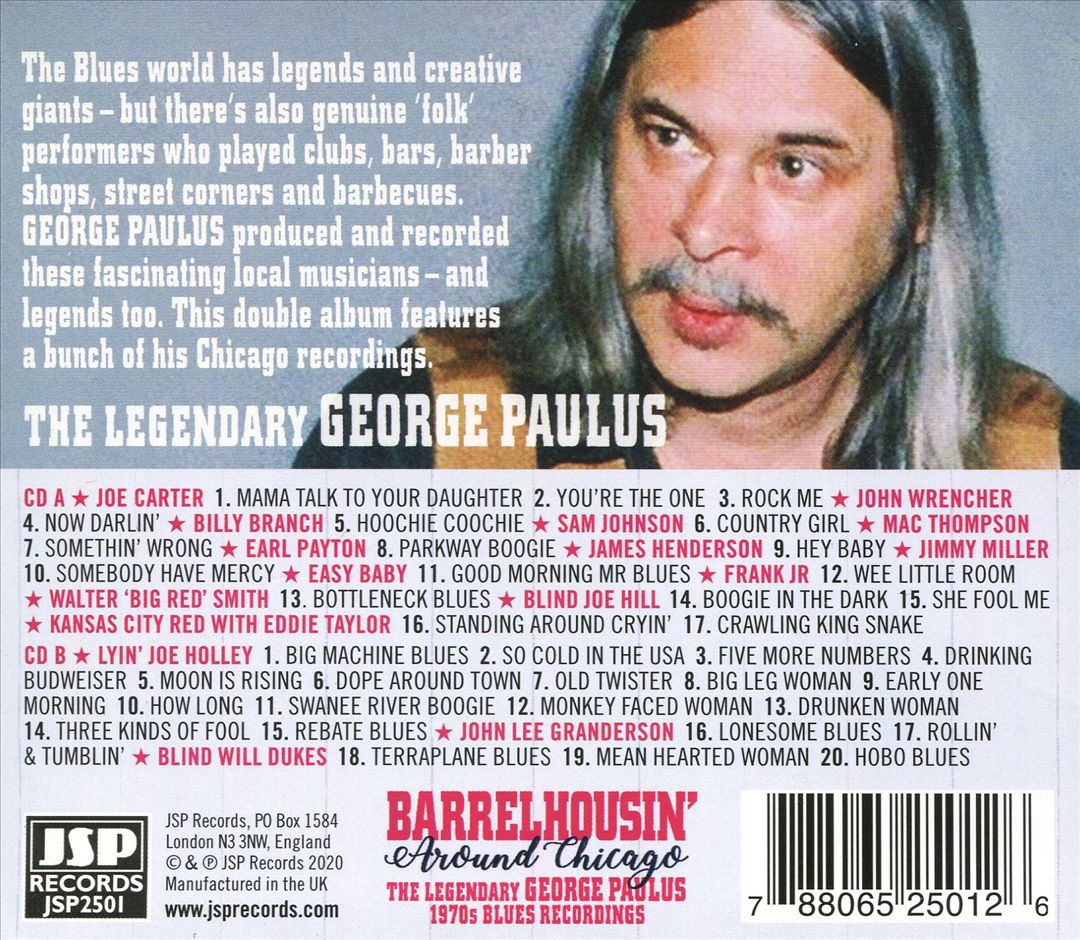 Barrelhousin' Around Chicago: The Legendary George Paulus 1970s Blues Recordings cover art