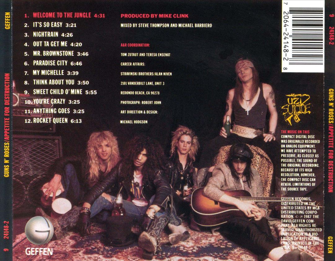 Appetite for Destruction cover art