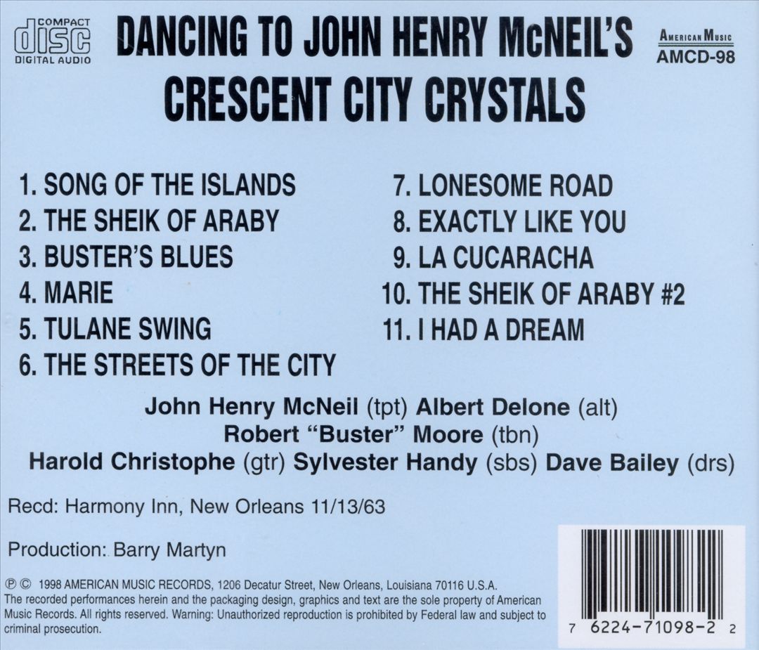 Dancing to John Henry McNeil's Crescent City Crystals cover art