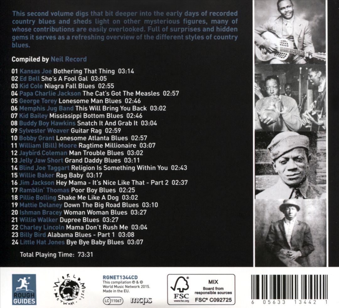 Rough Guide to Unsung Heroes of Country Blues, Vol. 2 cover art