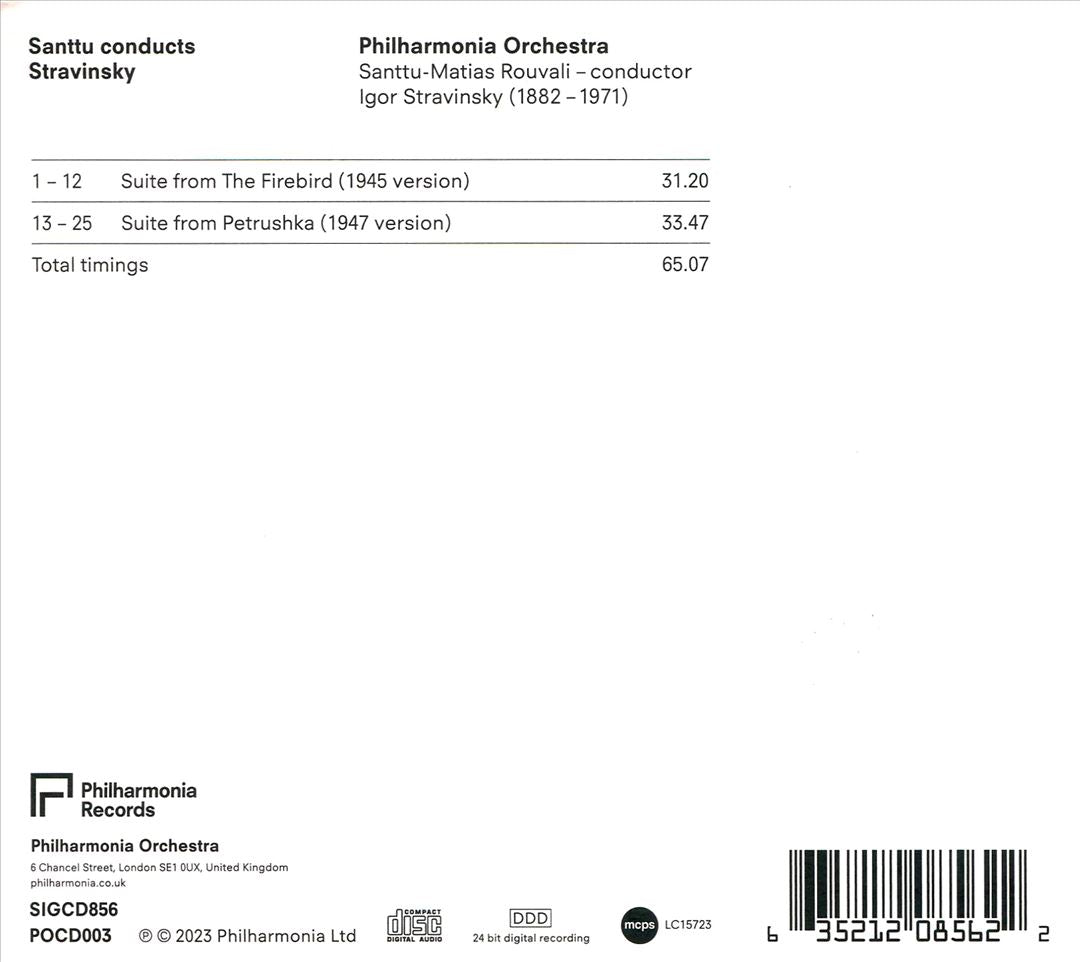 Santtu conducts Stravinsky cover art