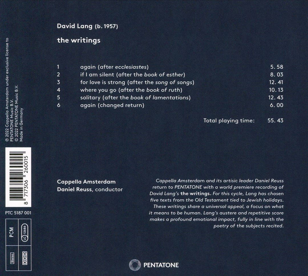 David Lang: the writings cover art