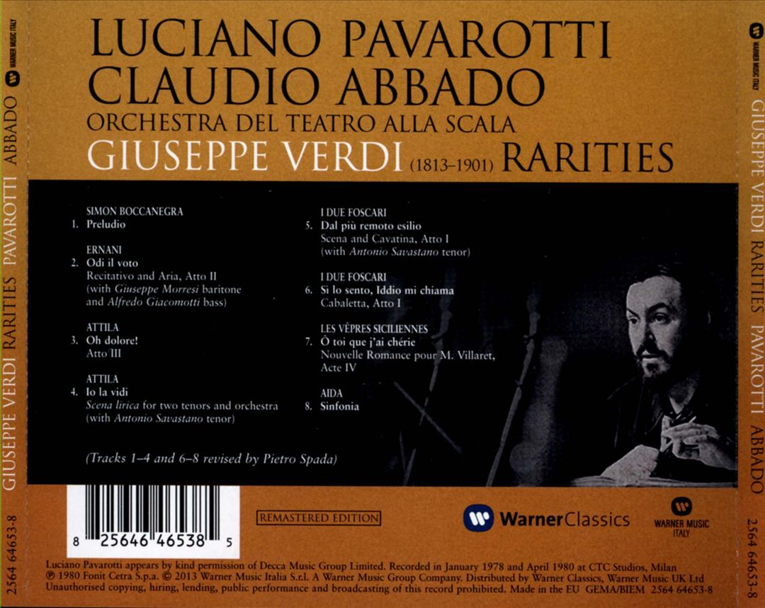 Giuseppe Verdi Rarities cover art