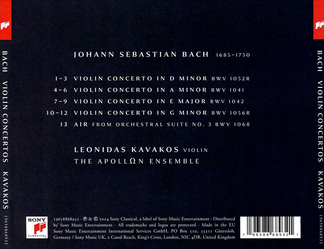 Bach: Violin Concertos cover art