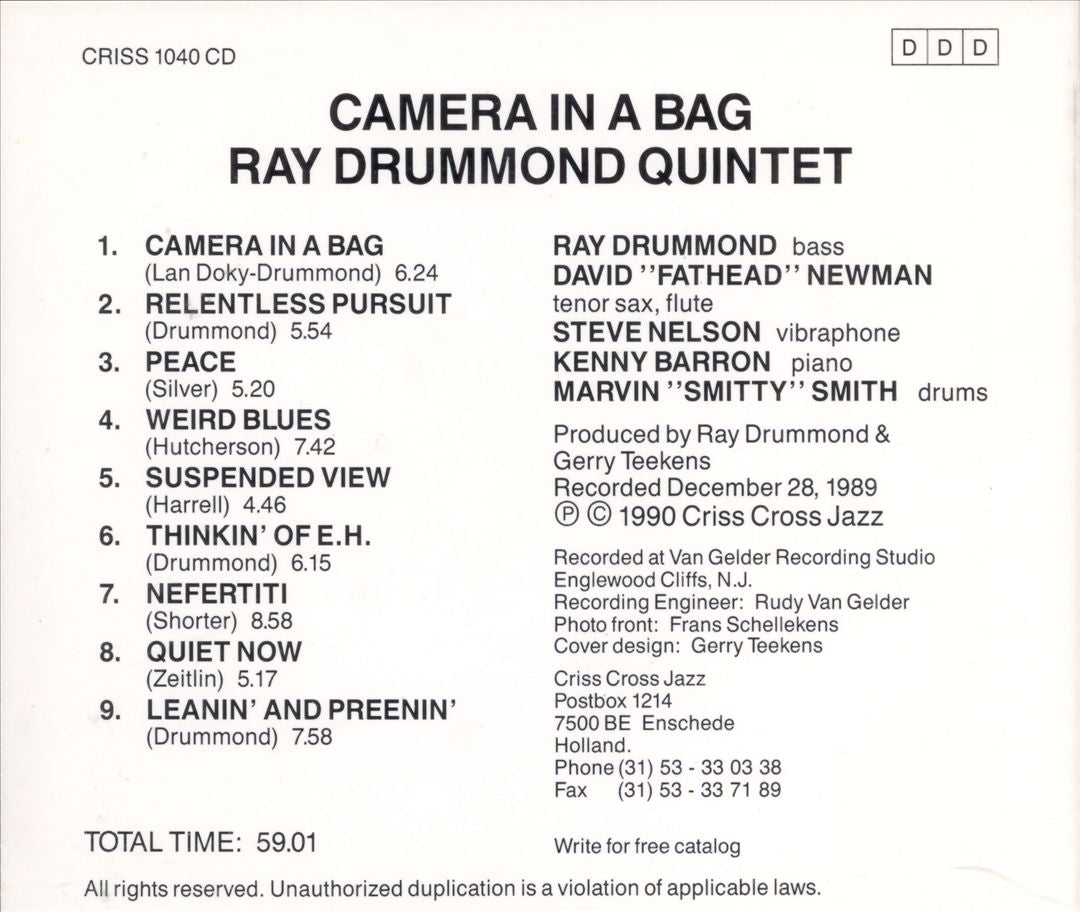 Camera in a Bag cover art