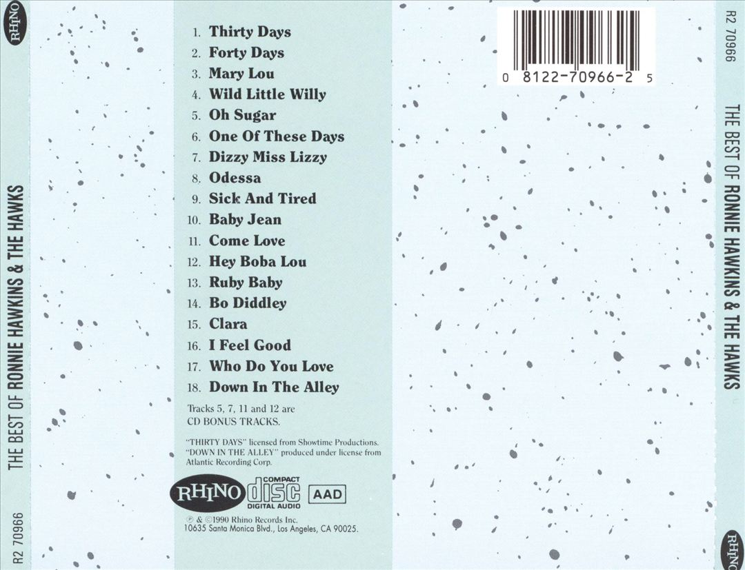 Best of Ronnie Hawkins & the Hawks cover art