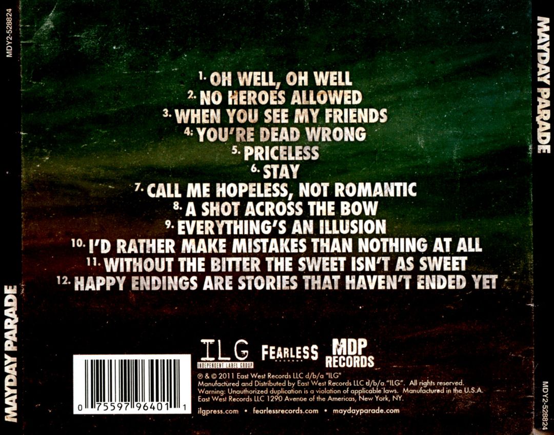Mayday Parade cover art