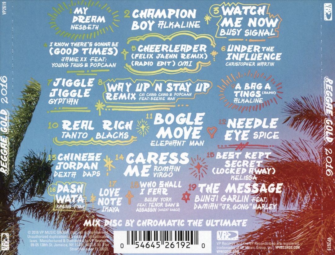 Reggae Gold 2016 cover art