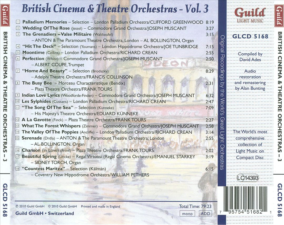 Golden Age of Light Music: British Cinema & Theatre Orchestras, Vol. 3 cover art