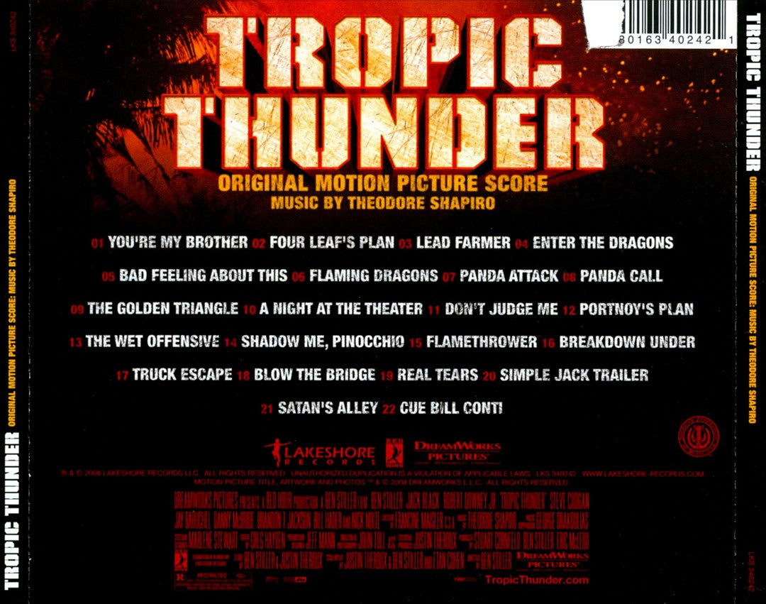Tropic Thunder [Original Motion Picture Score] cover art