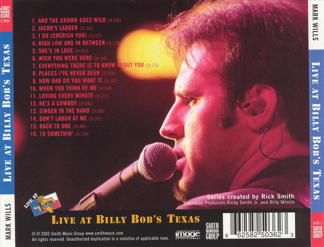 Live at Billy Bob's Texas cover art
