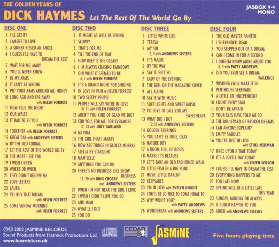 Golden Years of Dick Haymes cover art