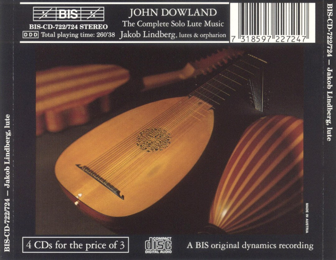 John Dowland: The Complete Solo Lute Music cover art