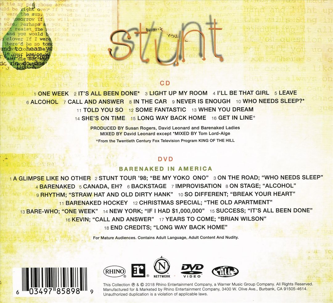 Stunt [20th Anniversary Edition] cover art