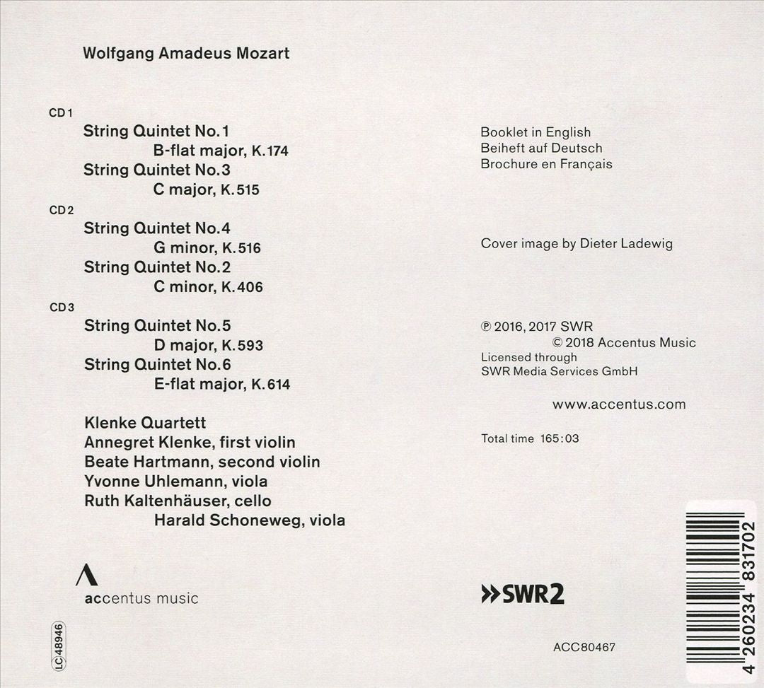 Mozart: The String Quintets cover art