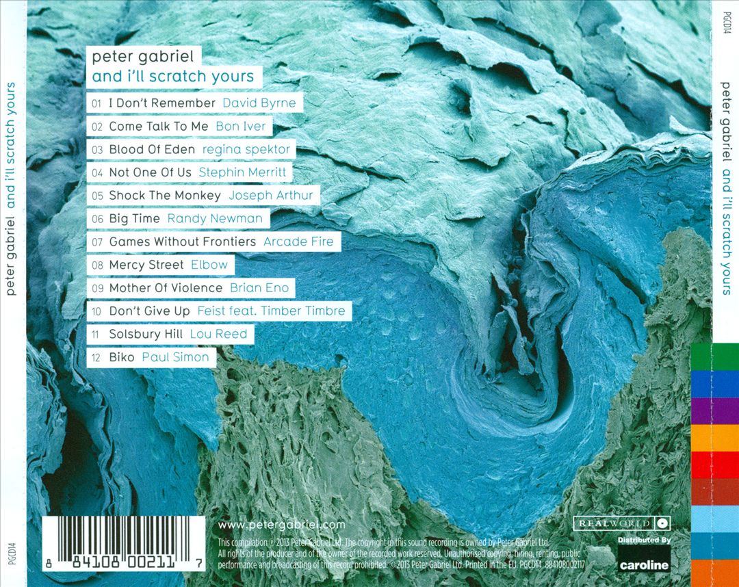 Peter Gabriel: And I'll Scratch Yours cover art