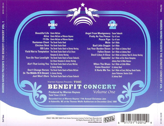 Benefit Concert, Vol. 1 cover art