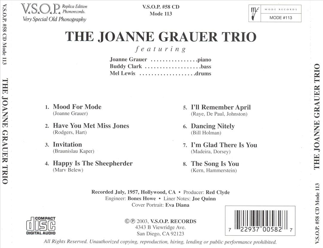 Joanne Grauer Trio cover art