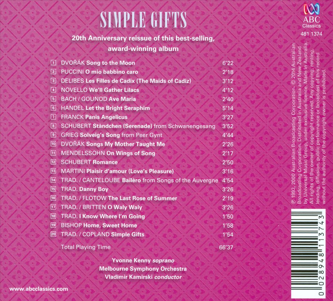 Simple Gifts cover art