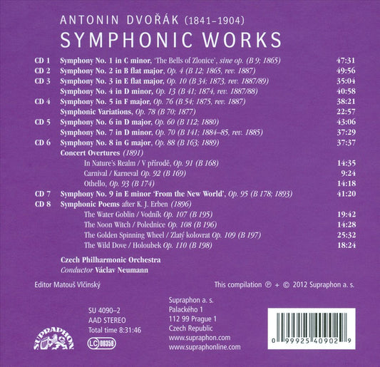 Dvorák: Symphonic Works cover art