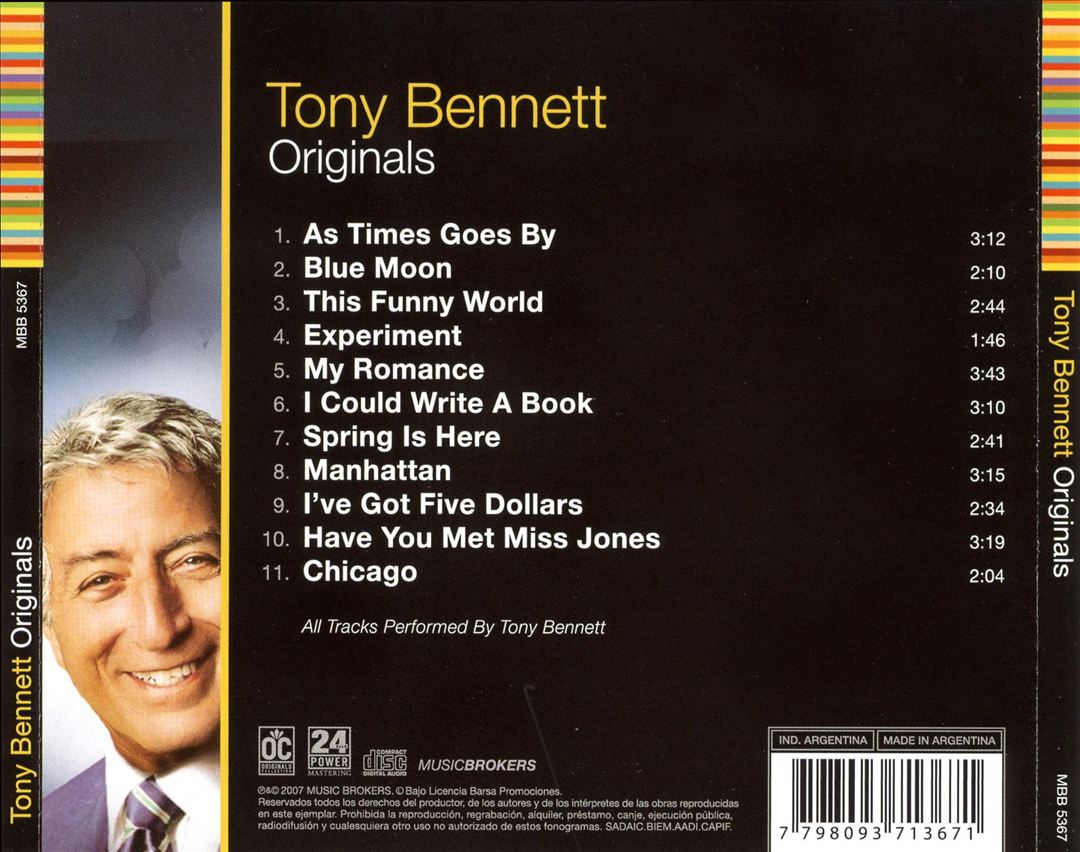 Originals: Tony Bennett cover art