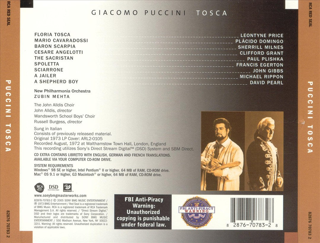 Puccini: Tosca cover art