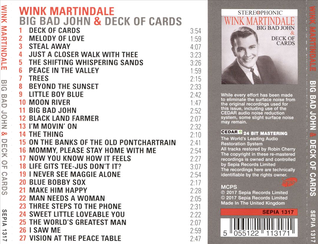 Big Bad John & Deck of Cards cover art