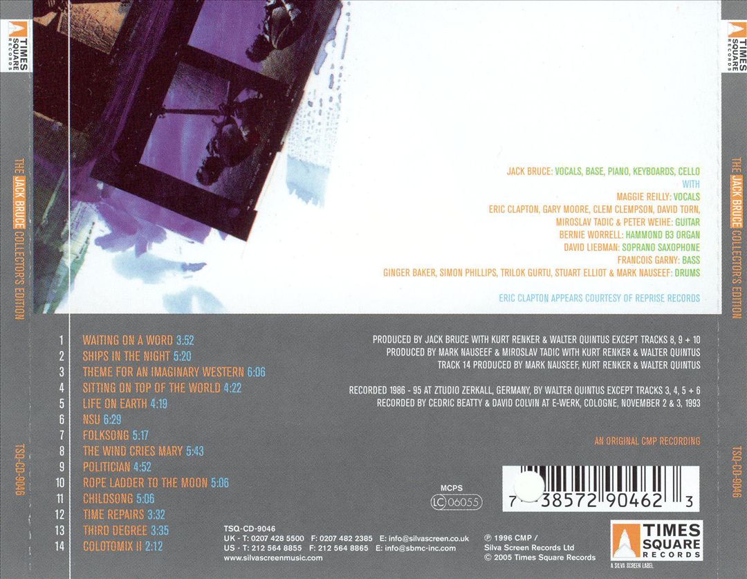 Jack Bruce Collector’s Edition cover art
