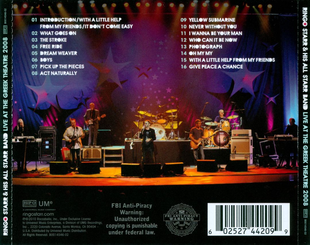 Live at the Greek Theatre 2008 cover art
