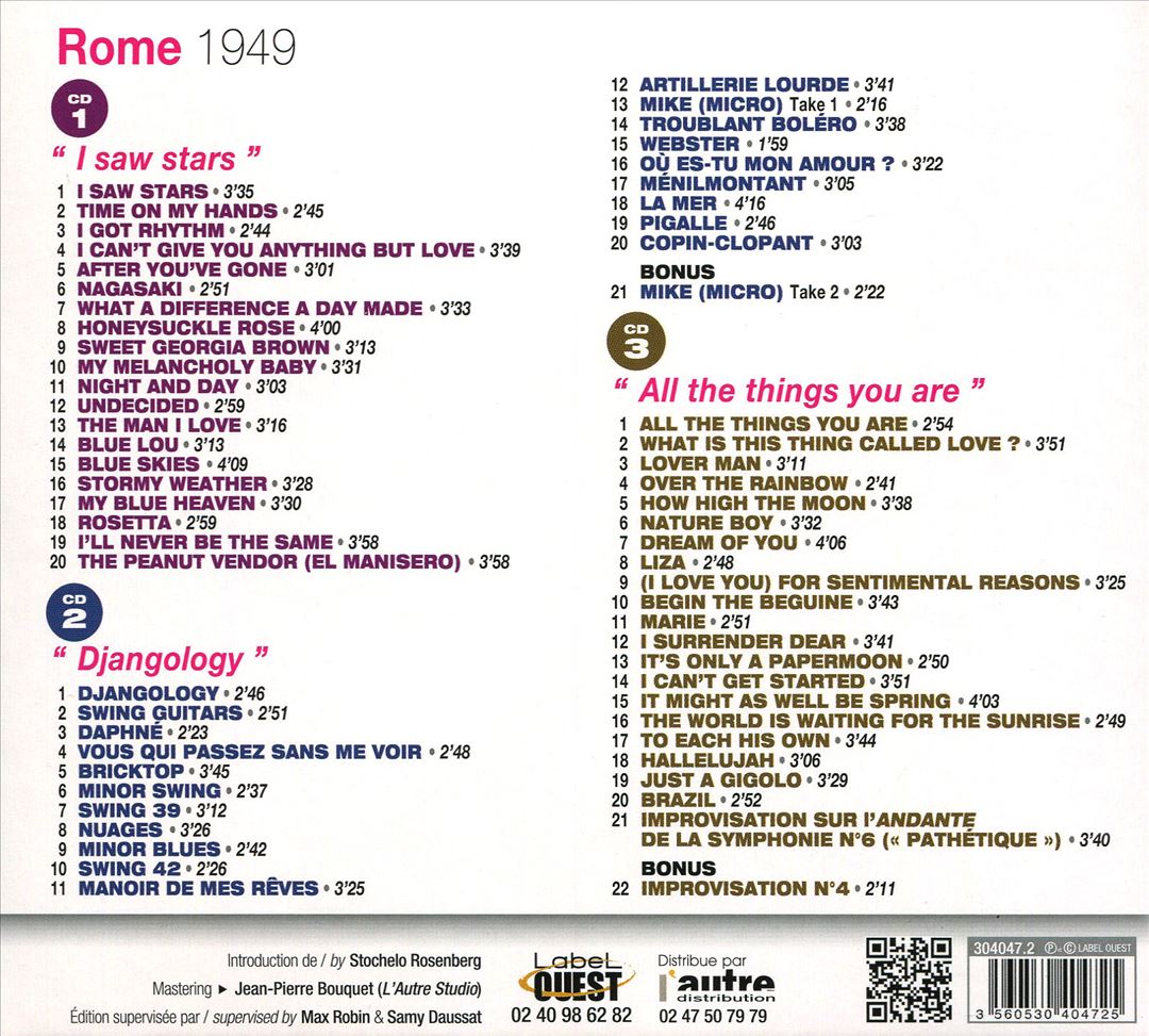 Rome 1949 cover art