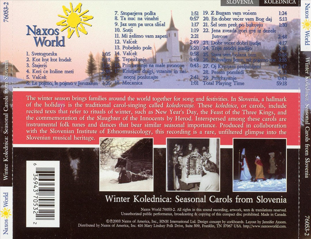 Winter Kolednica: Seasonal Carols From Slovenia cover art