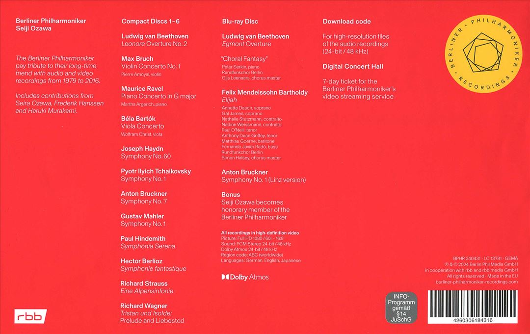 Seiji Ozawa [CDs & Blu-Ray] cover art