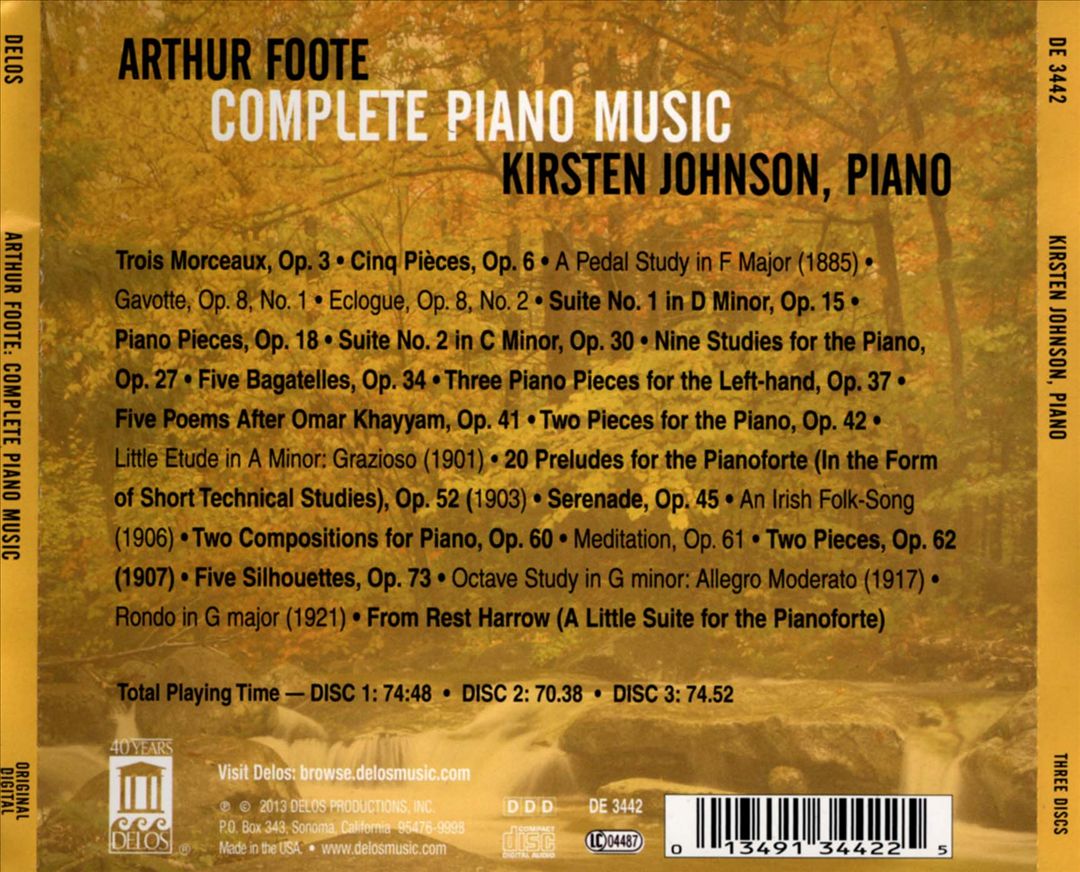Arthur Foote: Complete Piano Music cover art
