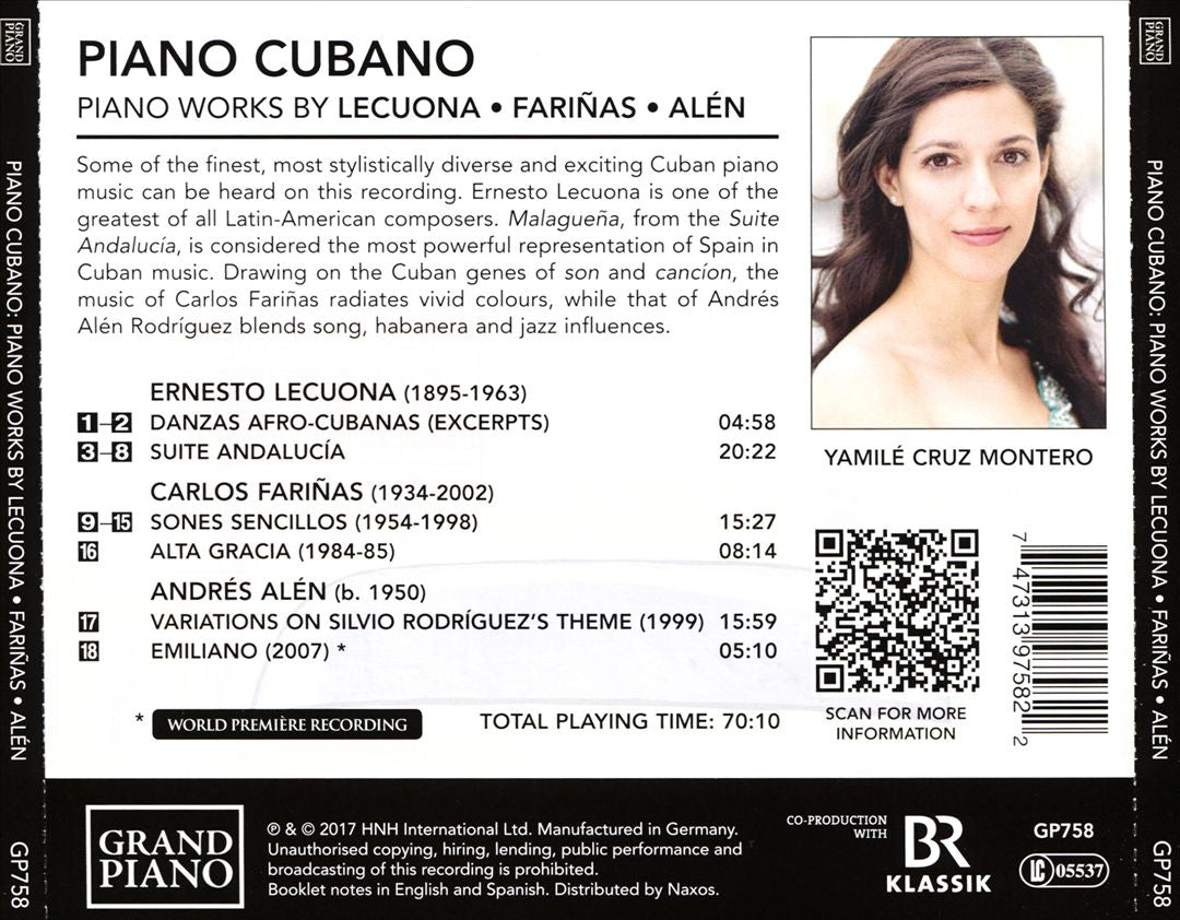 Piano Cubano: Piano Works by Lecuona, Fariñas and Alén cover art