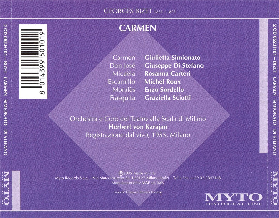 Bizet: Carmen [1995 Live] cover art