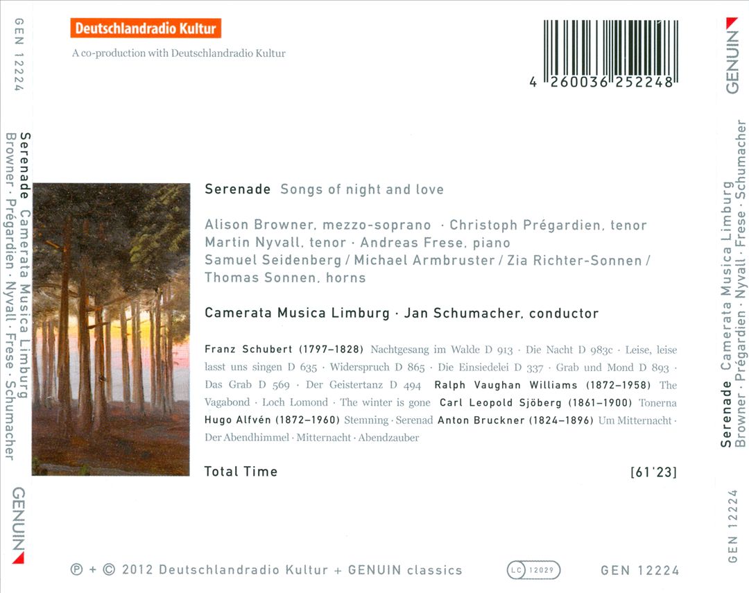 Serenade: Songs of Night and Love cover art