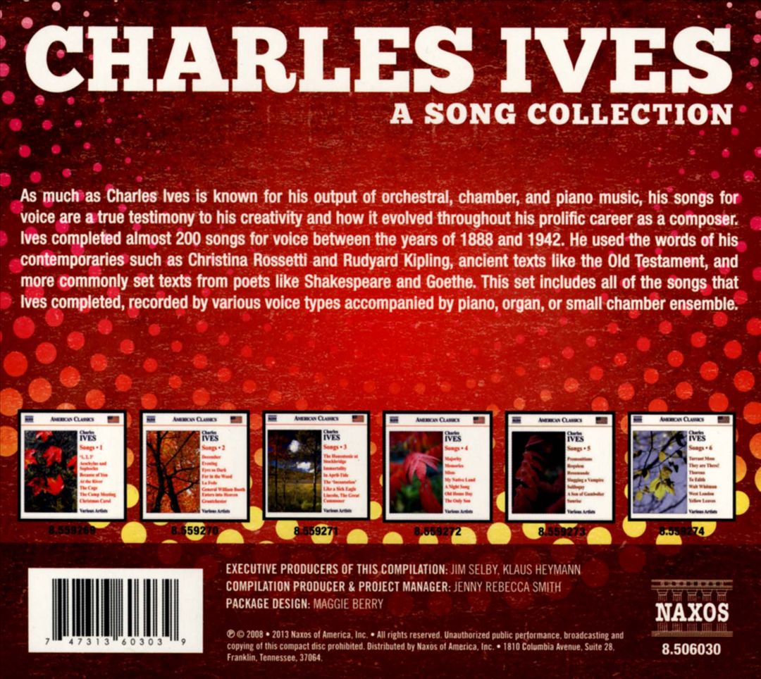 Charles Ives: A Song Collection cover art
