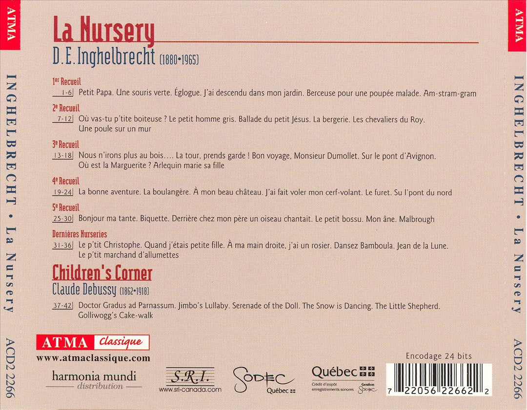 Inghelbrecht: La Nursery cover art