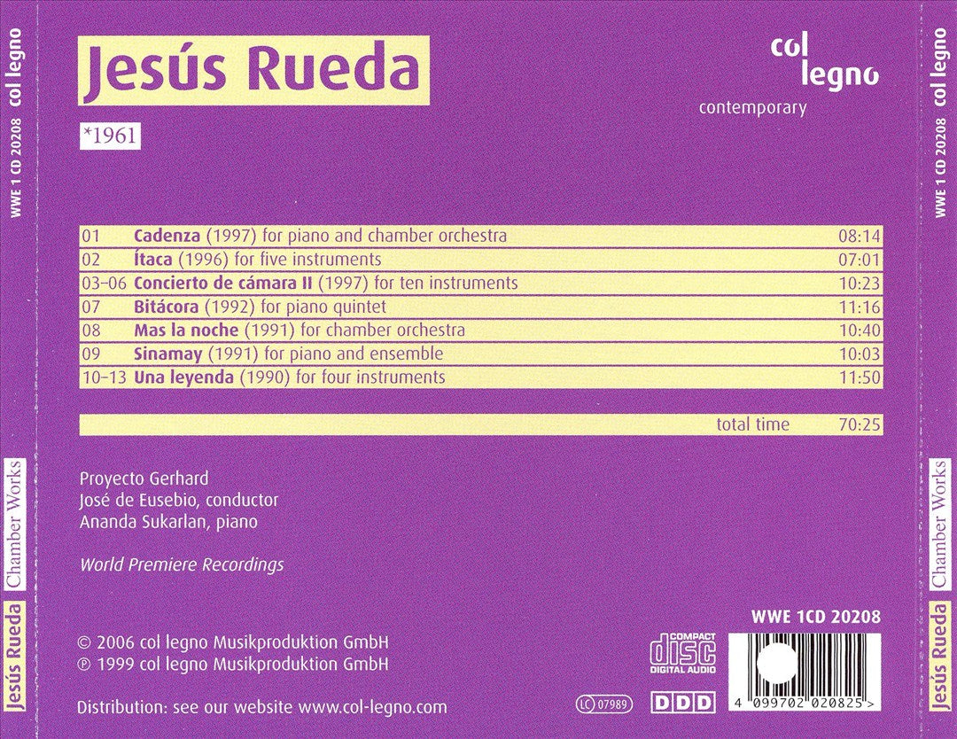 Jesús Rueda: Chamber Works cover art
