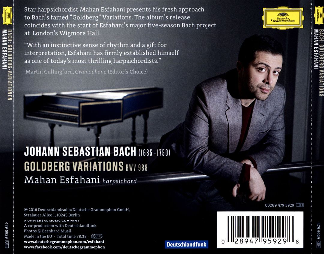 Bach: Goldberg Variations cover art